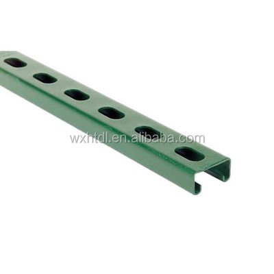 Beli Double 10 ft 12 Gauge Half Slotted Metal Framing Strut Channel ss online manufacture