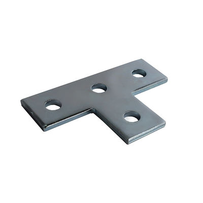Beli 4 lubang datar lurus Strut Bracket Unistrut Bolt Nut Stamping Plat Konektor berbentuk L T online manufacture