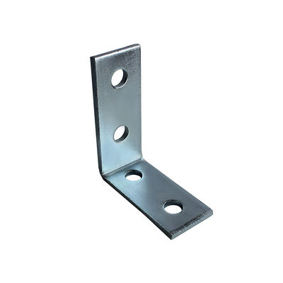 Beli 4 Lubang 90 derajat Sudut Strut Bracket Bentuk L Wall Mount Galvanized 6mm online manufacture
