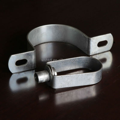 Beli Stainless Steel U Strap Omega Pipe Clamp 4 Inch 2 Inch Pipe Saddle Clamp online manufacture