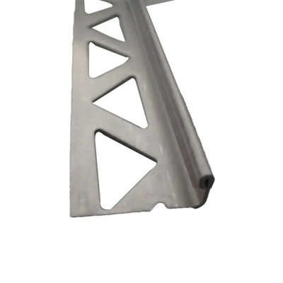 kualitas  Brushed Stainless Steel Corner Tile Trim Edging Wall Decoration L Profile Polished pabrik