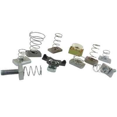 kualitas  Carbon Steel M10 M12 Spring Wing Nut for Channel Steel pabrik